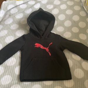 Puma hoodie for baby- it’s supposed to look distressed on the puma sign